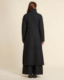 Cappotto in maglia di lana cotta