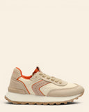 Sneakers in camoscio e tessuto