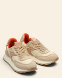 Sneakers in camoscio e tessuto