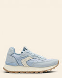 Sneakers in camoscio e tessuto