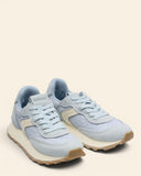 Sneakers in camoscio e tessuto