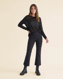 Pantaloni slim in punto Milano