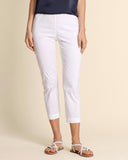 Pantaloni slim in popeline di misto cotone
