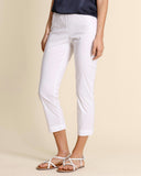 Pantaloni slim in popeline di misto cotone