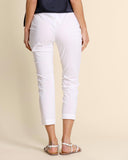 Pantaloni slim in popeline di misto cotone