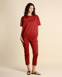 Slim poplin trousers