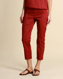 Pantaloni slim in popeline