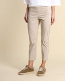 Pantaloni slim in popeline