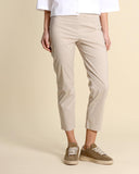 Pantaloni slim in popeline
