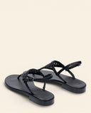 Sandali in pelle intrecciata