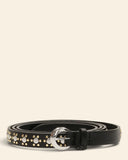 Cintura in pelle con borchie