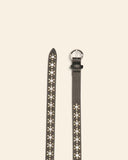 Cintura in pelle con borchie