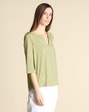 Blusa in jersey a fantasia