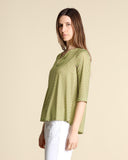 Blusa in jersey a fantasia