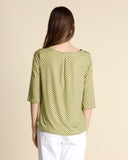 Blusa in jersey a fantasia