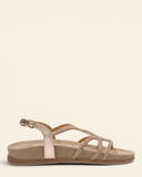 Sandali in camoscio con strass