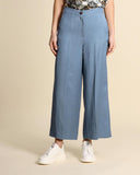 Viscose and linen trousers