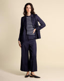 Viscose and linen trousers