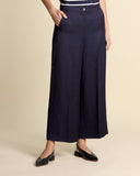 Pantaloni in viscosa e lino