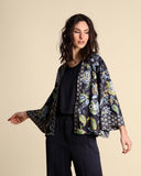 Short twill kimono