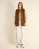 Gilet in tessuto effetto pelliccia