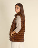 Gilet in tessuto effetto pelliccia