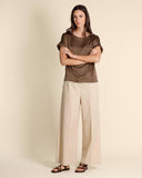 Pantaloni in popeline di cotone