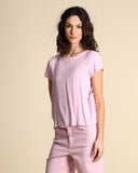 Silk blend crepe blouse