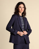 Viscose and linen twill jacket