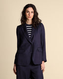 Viscose and linen twill jacket