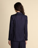 Viscose and linen twill jacket