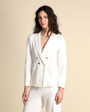 Zweireihige Jerseyjacke