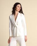 Zweireihige Jerseyjacke