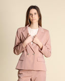 Veste croisée en faille