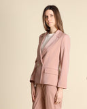 Veste croisée en faille