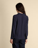 Camicia in crepe di misto seta