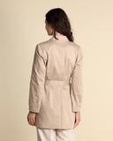 Stretch cotton trench coat