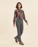 Pantaloni flare in jersey