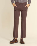 Pantaloni flare in jersey stretch