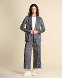 Printed twill jacket