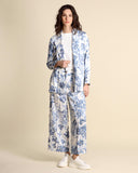 Printed twill jacket