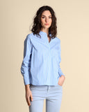 Stretch poplin shirt