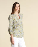 Blusa in mussola stampata