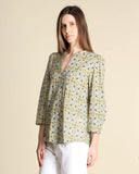 Blusa in mussola stampata