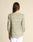 Blusa in mussola stampata