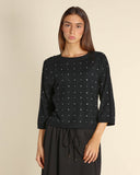 Maglia con borchie