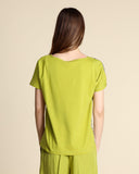 Blusa in bimateriale