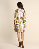 Printed poplin dress