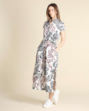 Chemisier in popeline di cotone stampato