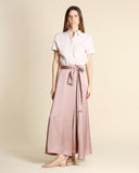 Gonna lunga  in raso